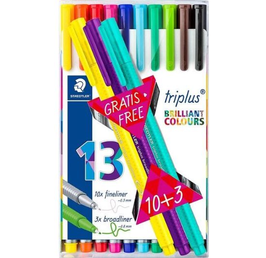 Imagen de SET DE FIBRAS TRIPLUS STAEDTLER x13