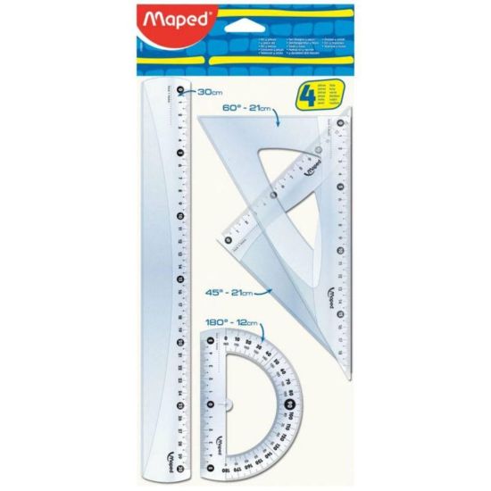 Imagen de JUEGO DE GEOMETRÍA 30cm MAPED