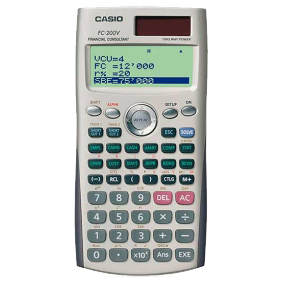 Imagen de CALCULADORA FINANCIERA CASIO FC-200V
