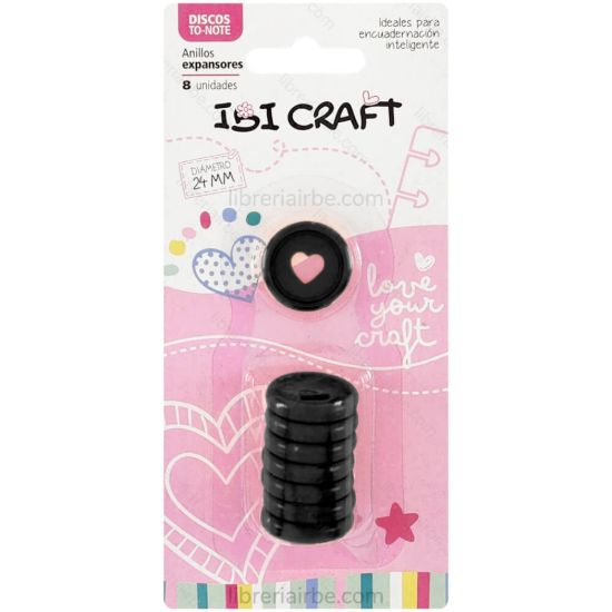 Imagen de ANILLOS DE 24 MM PARA ENCUADERNADO - NEGRO