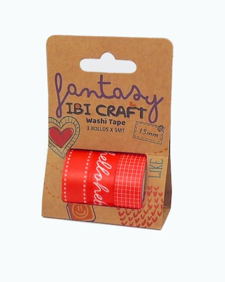Imagen de CINTA IBI CRAFT WASHI TAPE X3