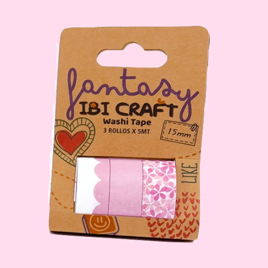 Imagen de CINTAS IBI CRAFT WASHI TAPE X3