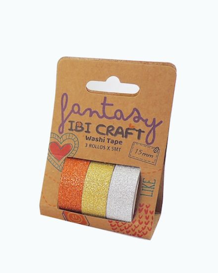 Imagen de CINTAS IBI CRAFT WASHI TAPE X3
