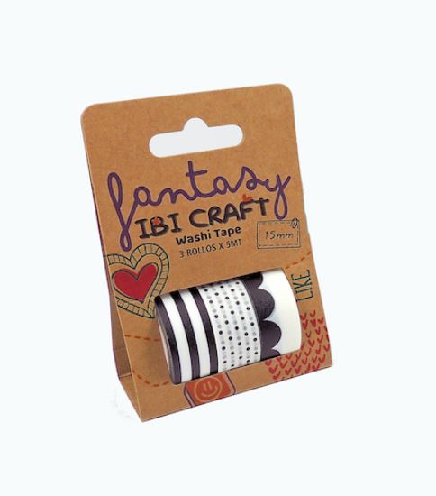Imagen de CINTAS IBI CRAFT WASHI TAPE X3