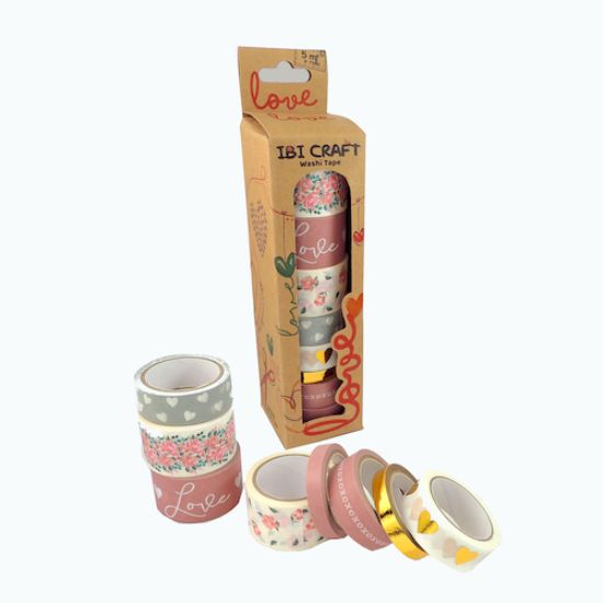 Imagen de CINTA IBI CRAFT WASHI TAPE X8
