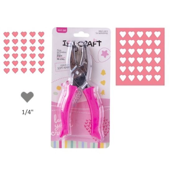 Imagen de PINZA PERFORADORA PARA PAPEL, FORMA CORAZON 6mm