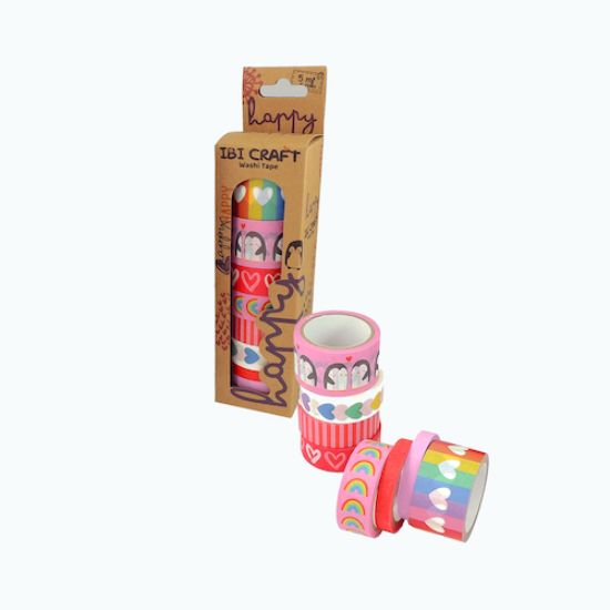 Imagen de CINTAS IBI CRAFT WASHI TAPE X8