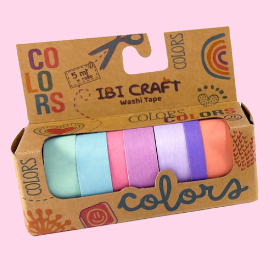 Imagen de CINTAS IBI CRAFT WASHI TAPE X7