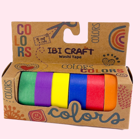 Imagen de CINTAS IBI CRAFT WASHI TAPE X6