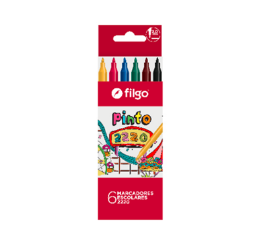 Imagen de MARCADORES FINOS x6 FILGO