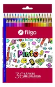 Imagen de LAPICES DE COLORES FILGO x36