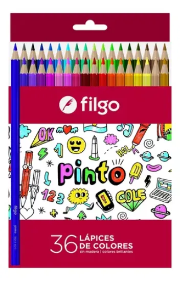 Imagen de LAPICES DE COLORES FILGO x36