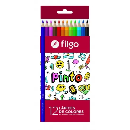 Imagen de LAPICES DE COLORES FILGO x12