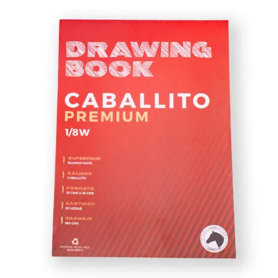 Imagen de BLOCK DE HOJAS 1/8 CABALLITO PREMIUM