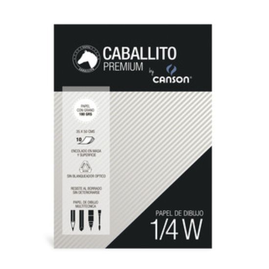 Imagen de BLOCK DE HOJAS 1/4 W CABALLITO BY CANSON