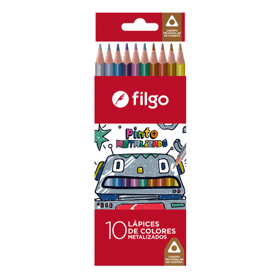 Imagen de LAPICES DE COLORES METALIZADOS x10 FILGO