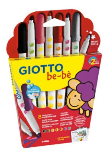 Imagen de MARCADORES GIOTTO BE-BÉ CAMBIACOLOR x8