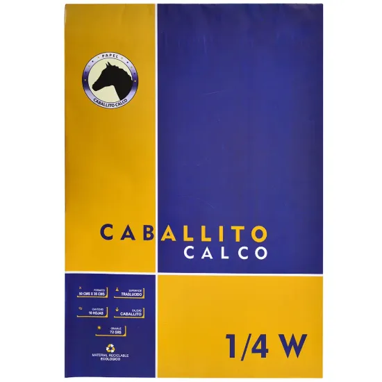 Imagen de BLOCK DE PAPEL DE CALCO 1/4 W CABALLITO