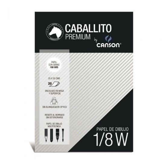 Imagen de BLOCK DE HOJAS 1/8 W CABALLITO BY CANSON