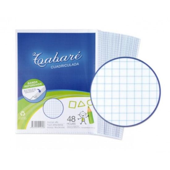 Imagen de PACK DE HOJAS CUADRICULADAS TABARE x48