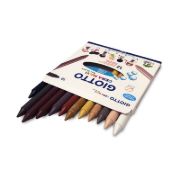 Imagen de CRAYOLAS CERA MAXI GIOTTO x12 TONOS DE PIEL