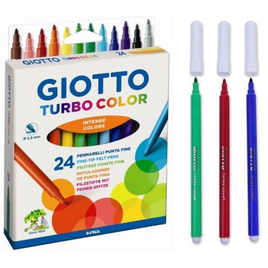 Imagen de MARCADORES FINOS GIOTTO x24
