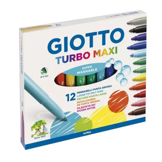 Imagen de MARCADORES GRUESOS GIOTTO x12