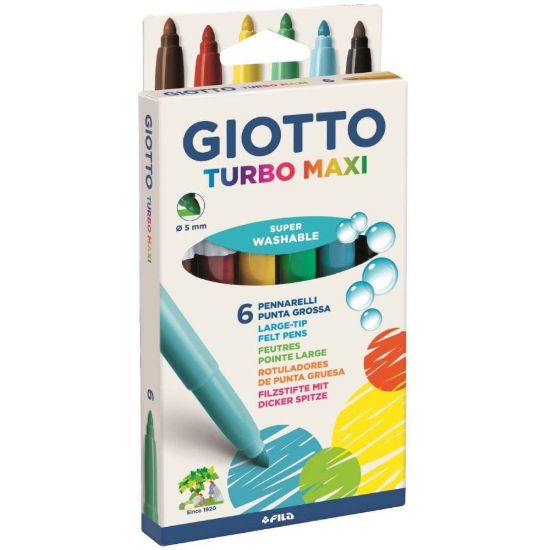 Imagen de MARCADORES GRUESOS GIOTTO x6
