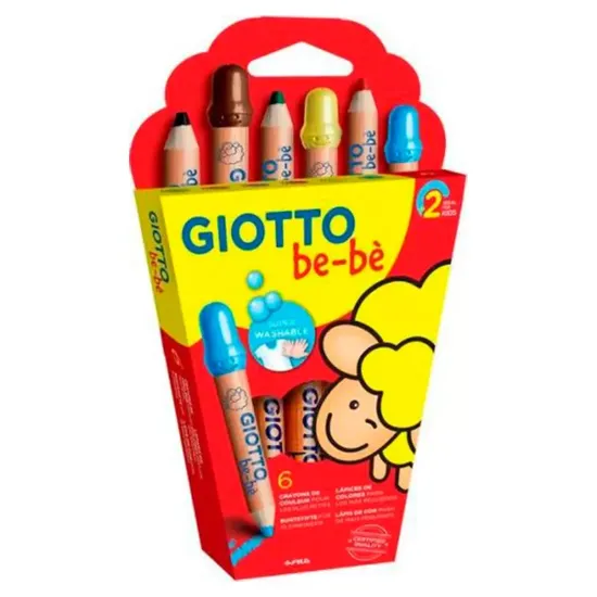 Imagen de LÁPICES DE COLORES GIOTTO BE-BÉ x6