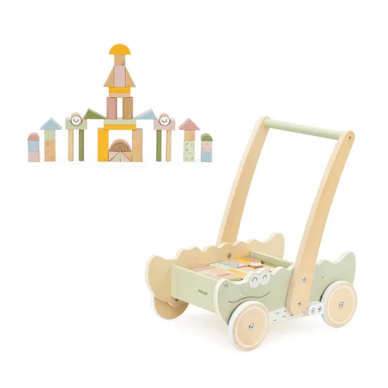 Imagen de Caminador De Cocodrilo de  Madera Con Bloques Polar B