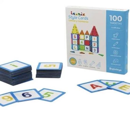 Imagen de IMANIX LETRAS Y NÚMEROS 100 TARJETAS