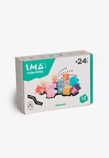 Imagen de IMANIX CUBOS BEBES SAVANNAH 12 PIEZAS