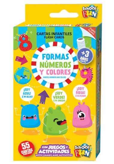 Imagen de CARTAS INFANTILES FORMAS NÚMEROS Y COLORES