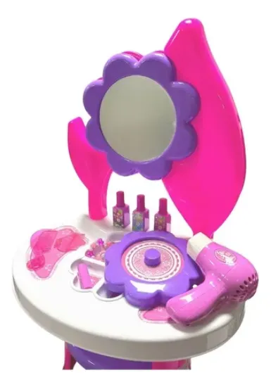 Imagen de JUEGO SET CON TOCADOR PARA MAQUILLAJE Y PEINADO