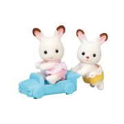 Imagen de SYLVANIAN SET BEBES CONEJOS CON AUTITO