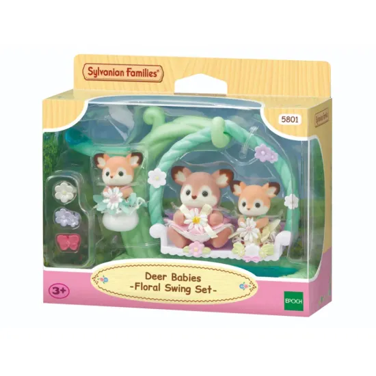 Imagen de SYLVANIAN SET AMACA Y BEBES FLORALES