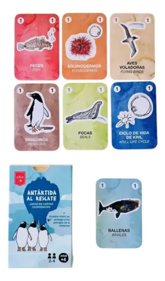 Imagen de JUEGO DE CARTAS ANTARTIDA AL RESCATE