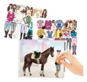 Imagen de Libro de stickers temática caballos línea top model