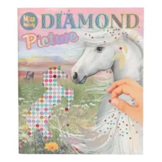 Imagen de Libro de stickers de brillos temática caballos línea top model
