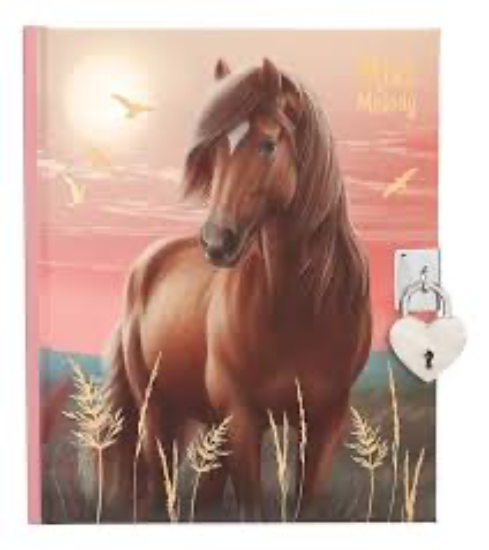 Imagen de Libreta diario temática caballos línea top model