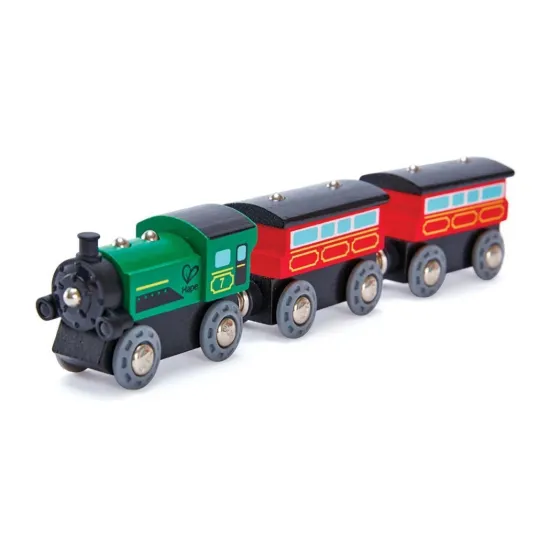 Imagen de Set pequeño tren antiguo y bajones hape