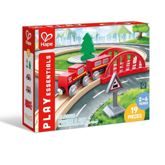 Imagen de Pista de Tren Clásica Forma de 8 Hape