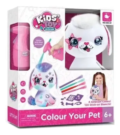 Imagen de Peluches con Aerografo Para Colorear