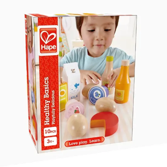 Imagen de Set comida en madera saludable hape