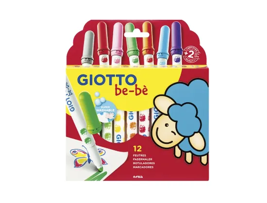Imagen de Rotulador giotto super bebe caja de 12 unidades colores surtidos