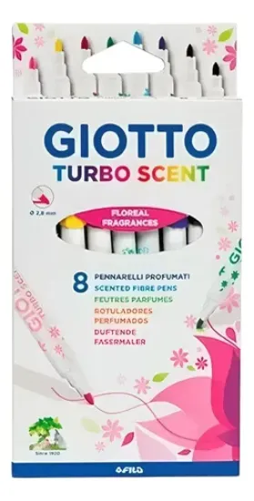 Imagen de Marcadores Giotto Turbo Scent Perfumado X8