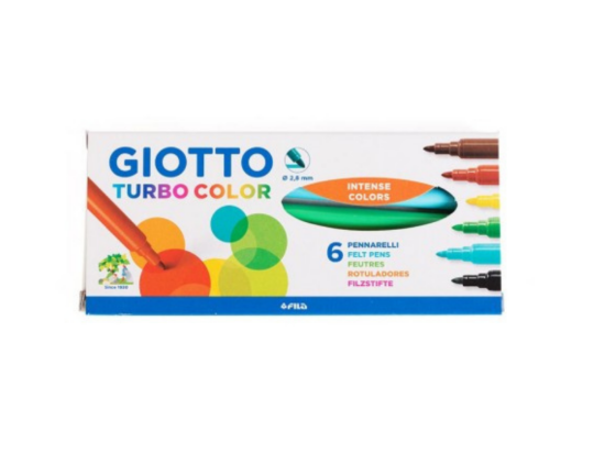 Imagen de MARCADORES GIOTTO X 6 FINOS TURBO COLOR