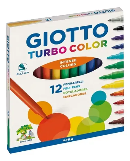 Imagen de Marcadores Giotto Turbo Color Caja X12