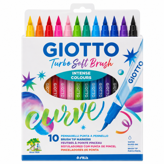 Imagen de Marcadores Giotto Turbo Soft Brush