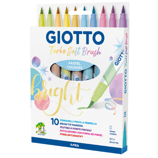 Imagen de Marcadores Pasteles Giotto Turbo Soft Brush